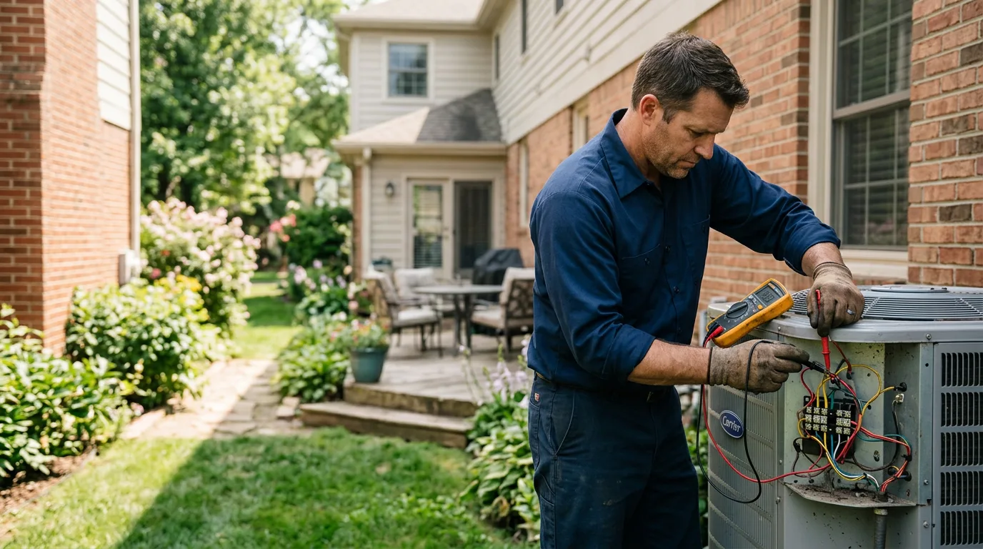 HVAC technician working near Panama, NY